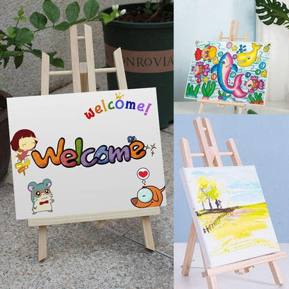 HXSEMAYIG 30 cm Wooden Artist Easel – Foldable Portable Art Stand