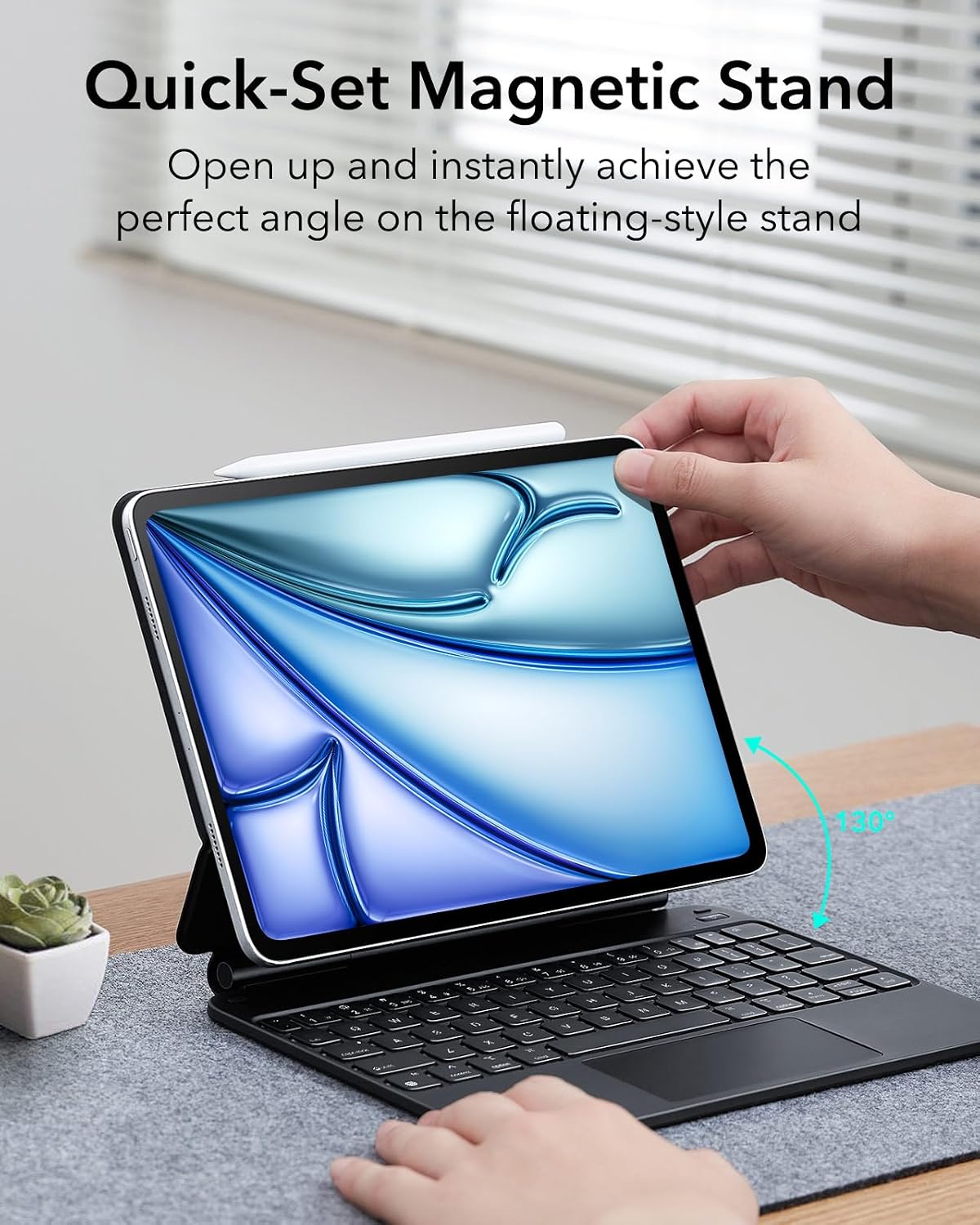 ESR iPad Air 11 Inch Keyboard Case M4/M3/M2 2026/2025/2024 Pro 11 Air 5/4th