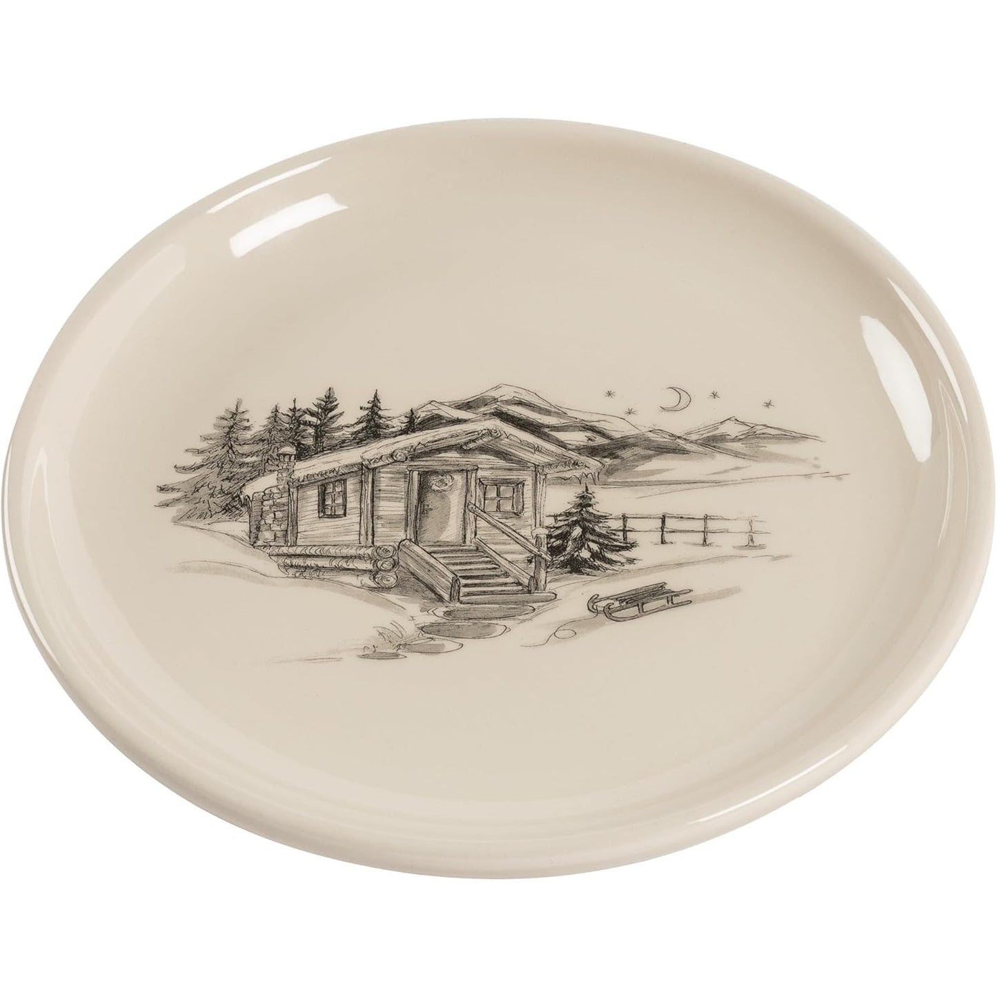 Handcrafted Swiss KUHN RIKON Chalet Ceramic Plate 21 cm