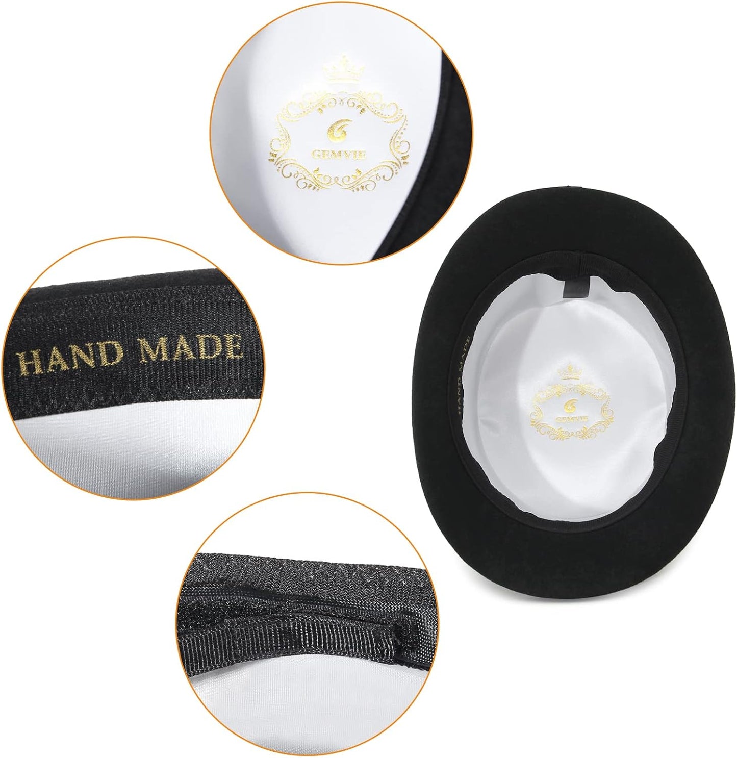 GEMVIE High Top Hat Magic Party Hat for Adults