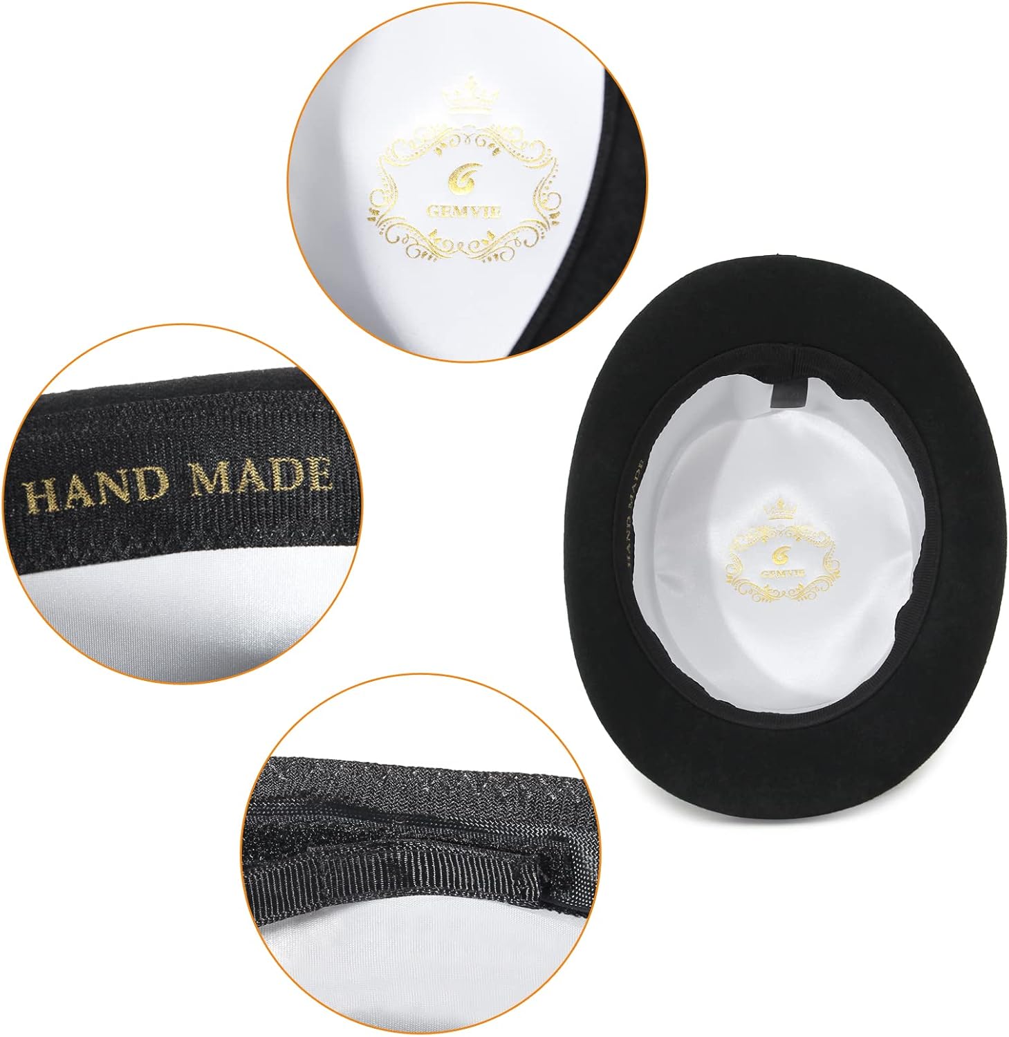 GEMVIE High Top Hat Magic Party Hat for Adults