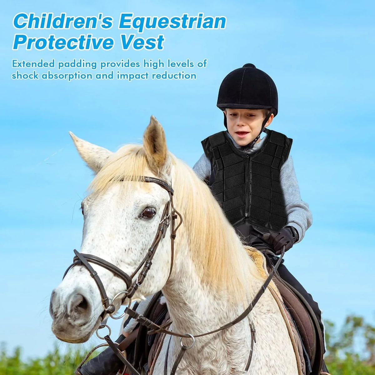 BOROCO Kids' Protective Equestrian Vest: Comfortable Training Safety Gear for Riding - Gomix Brands Outlet