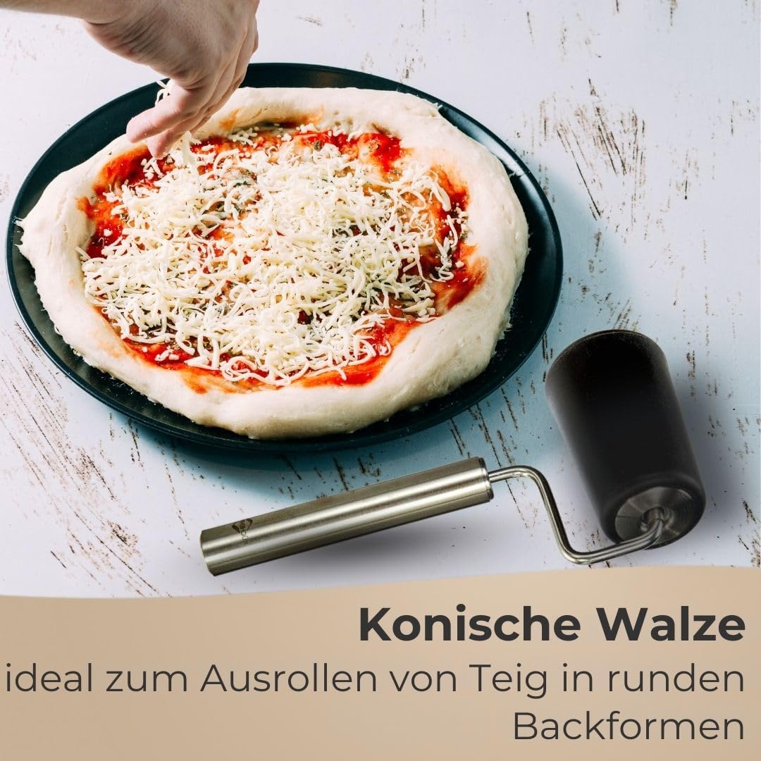 Kuechenprofi Stainless Steel Dough & Pizza Wheel Cutter 19.5cm