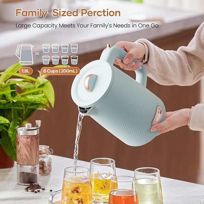 OLEGA Electric Kettle 1500W 1.8L Fast Boil