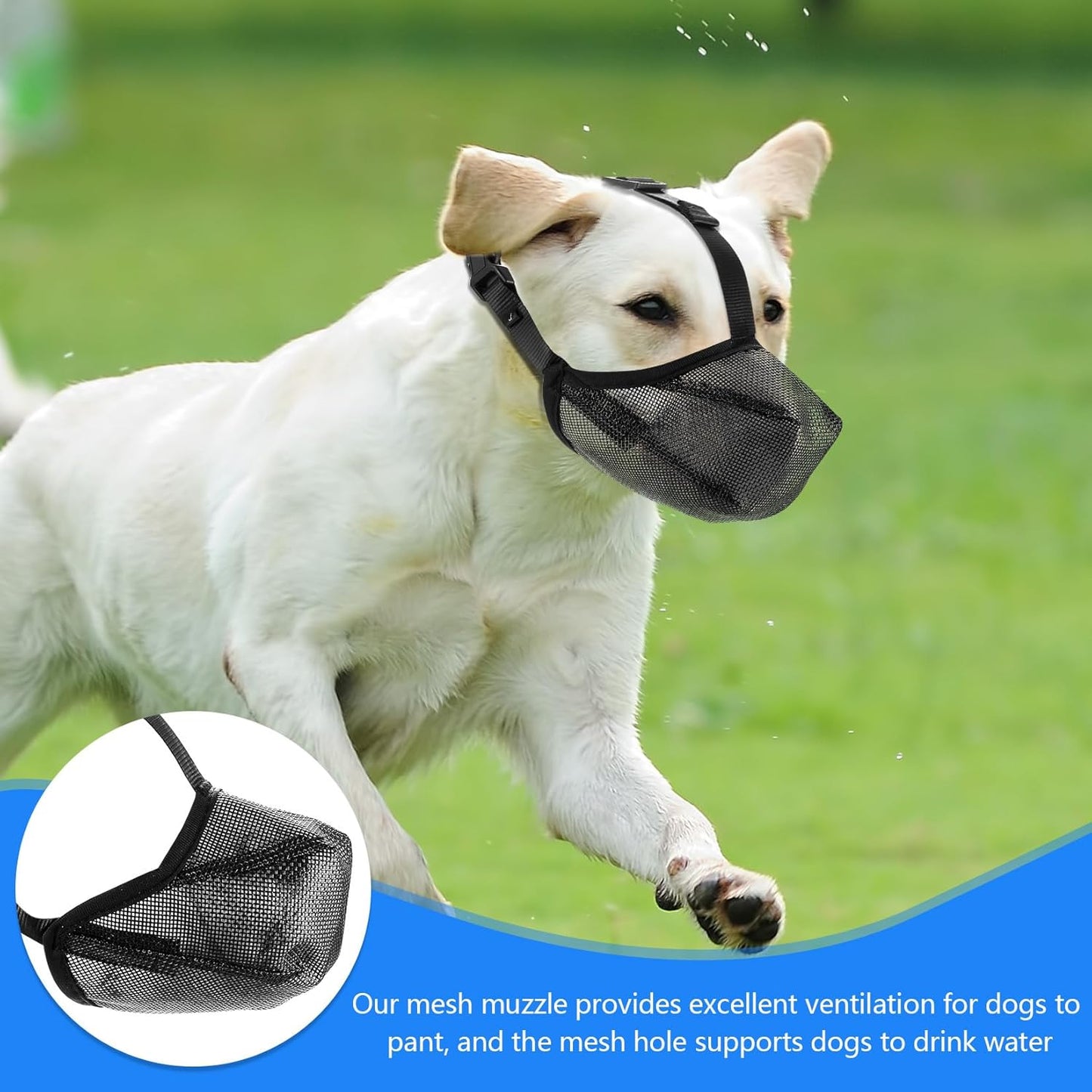 Adjustable Breathable Pet Mask Dog Muzzle for Small Medium Large Dogs Training