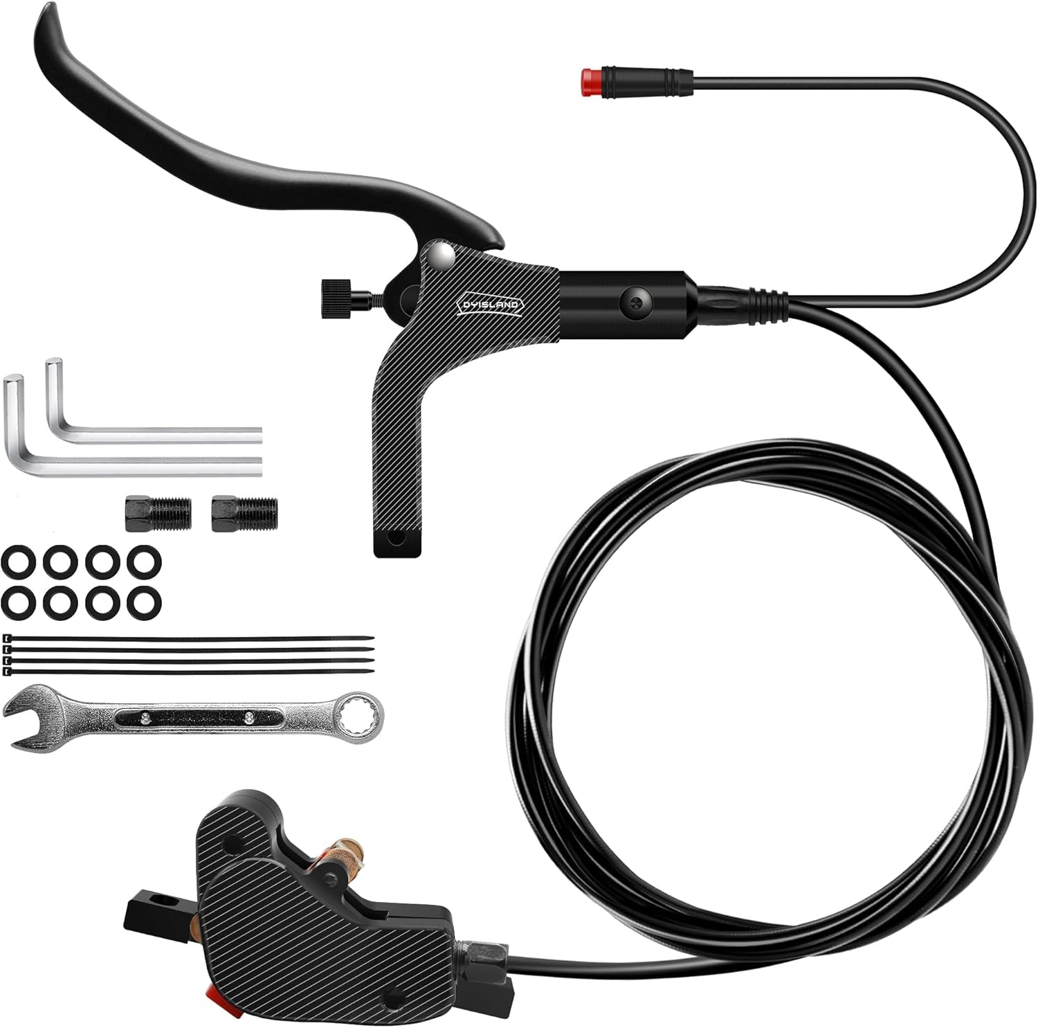 LD-200 2-Pistons Hydraulic Disc Brake Set for E‑Bike Front Left Side