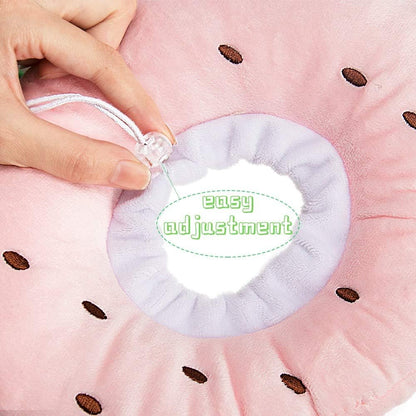 Adjustable Soft Cotton Cat Recovery Collar – Comfortable Donut Cone