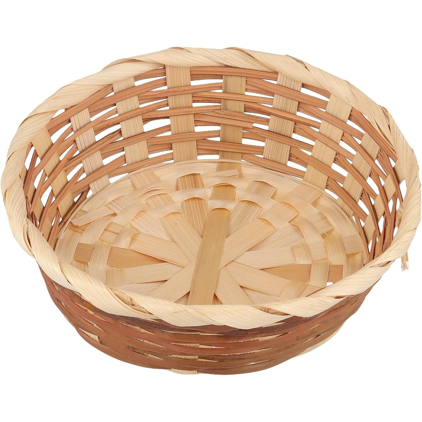 15 Small Bamboo Bread Baskets – 17cm Round Gift Set