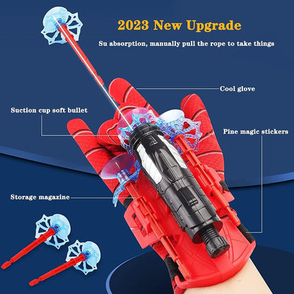 Spider Web Shooter Wrist Launcher Toy Set – Superhero Role‑Playing Fun