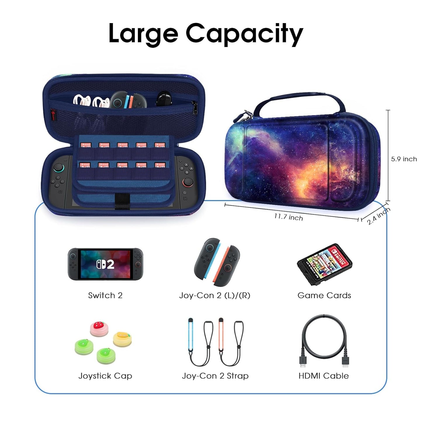 Nintendo Switch 2 Case Galaxy