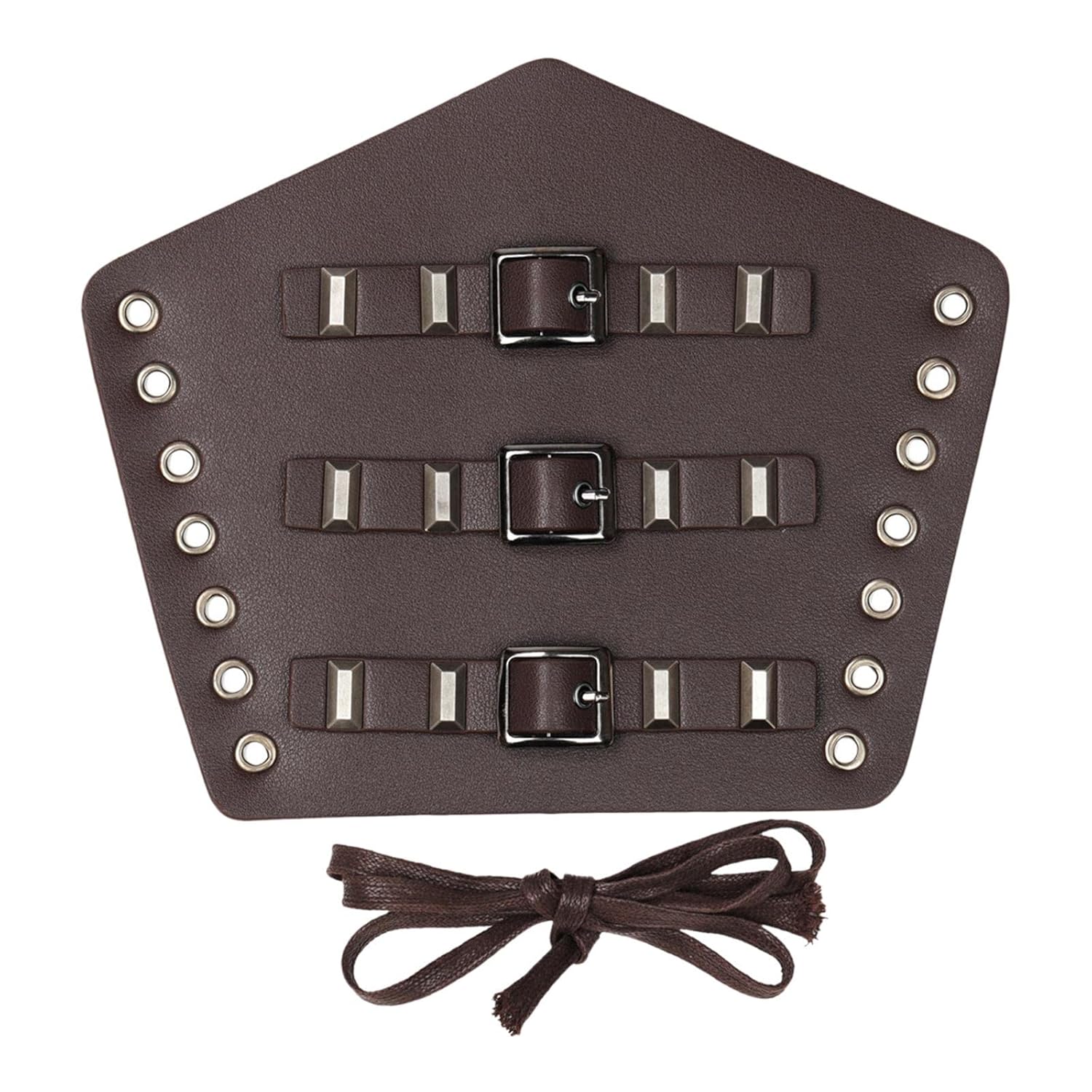 Steampunk Vintage Dark Brown Arm Guard Vambrace for Adults