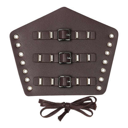 Steampunk Vintage Dark Brown Arm Guard Vambrace for Adults