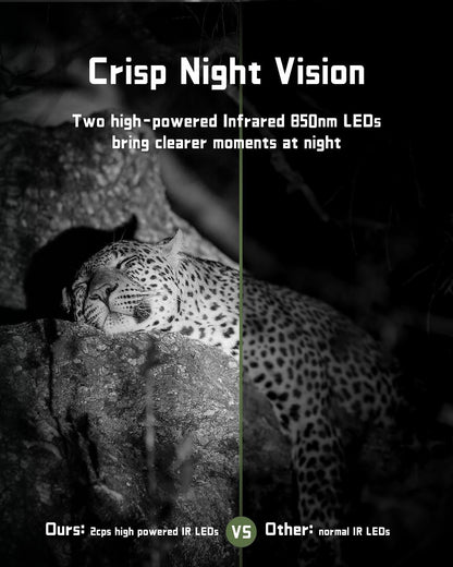 CEYOMUR 4G LTE Cellular Trail Camera: 2K HD Live Feed, Night Vision, Solar Powered