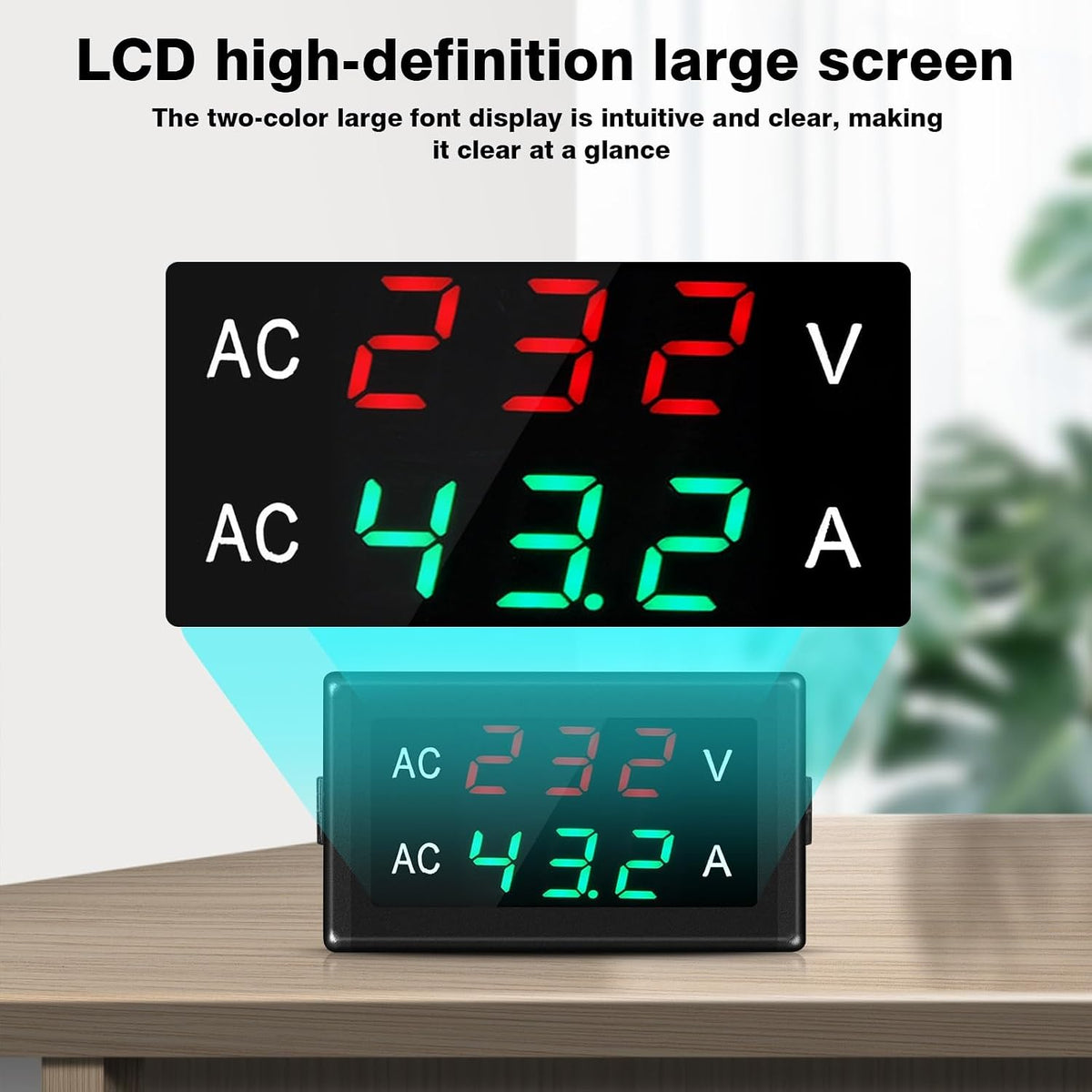 Jadeshay KBADBCNDD-GSLJH109914 Digital Voltmeter Ammeter AC50-500V 0-120A