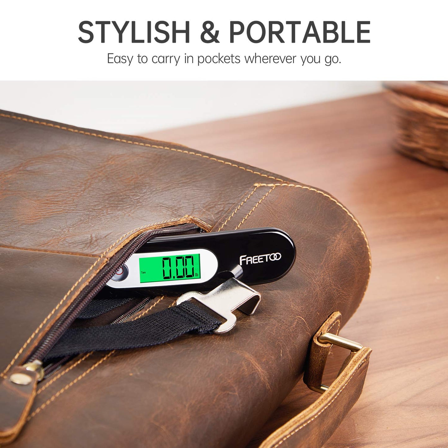 FREETOO Portable Digital Luggage Scale 50 kg Capacity Black