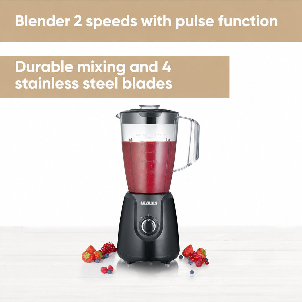 Severin SM 3707 Blender 1.5L Black 600W