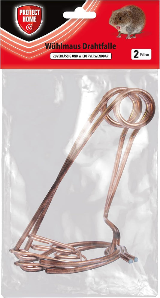PROTECT HOME Vole Trap - Bavarian Impact Wire Trap - 2 Pack