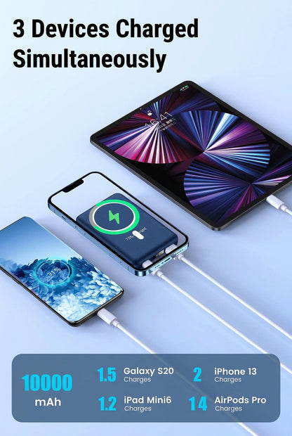 YAGOPAL KT-D007 Magnetic Wireless Power Bank 10000mAh Navy