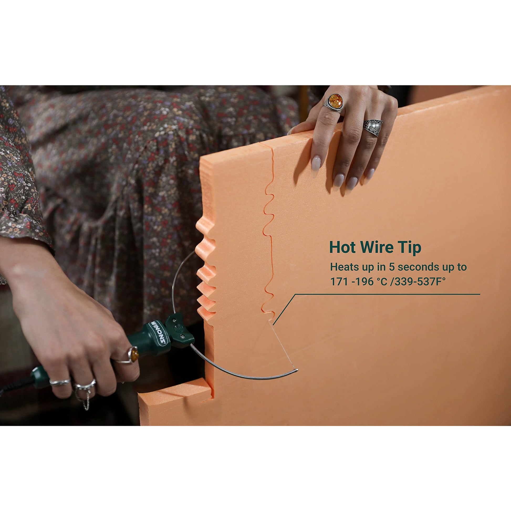 WINONS Hot Wire Foam Cutter Electric Styrofoam Kit with 3 Tips