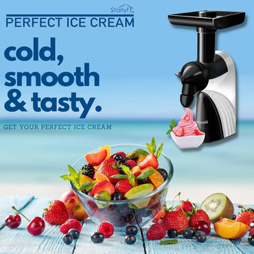 Starlyf Natural Ice Cream Maker with 6 Nozzles, Gluten-Free