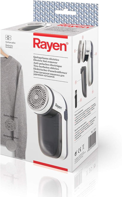 Rayen Electric Fuzz Remover with Batteries – Multi‑Function Fabric Care Tool