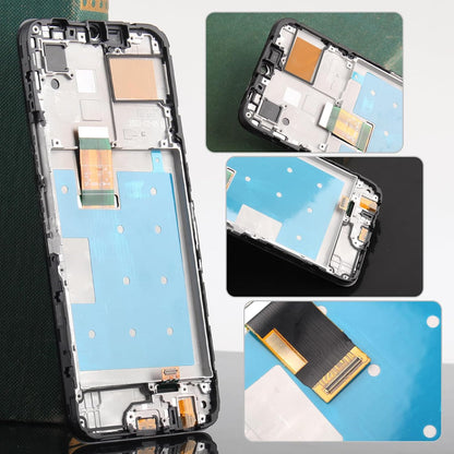 YHX-OU 6.5" TFT Display with Frame for Honor 70 Lite Black