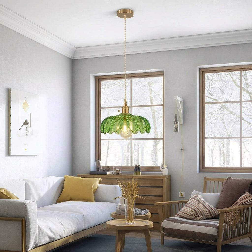 Theopractick Industrial Glass Pendant Ceiling Light E27