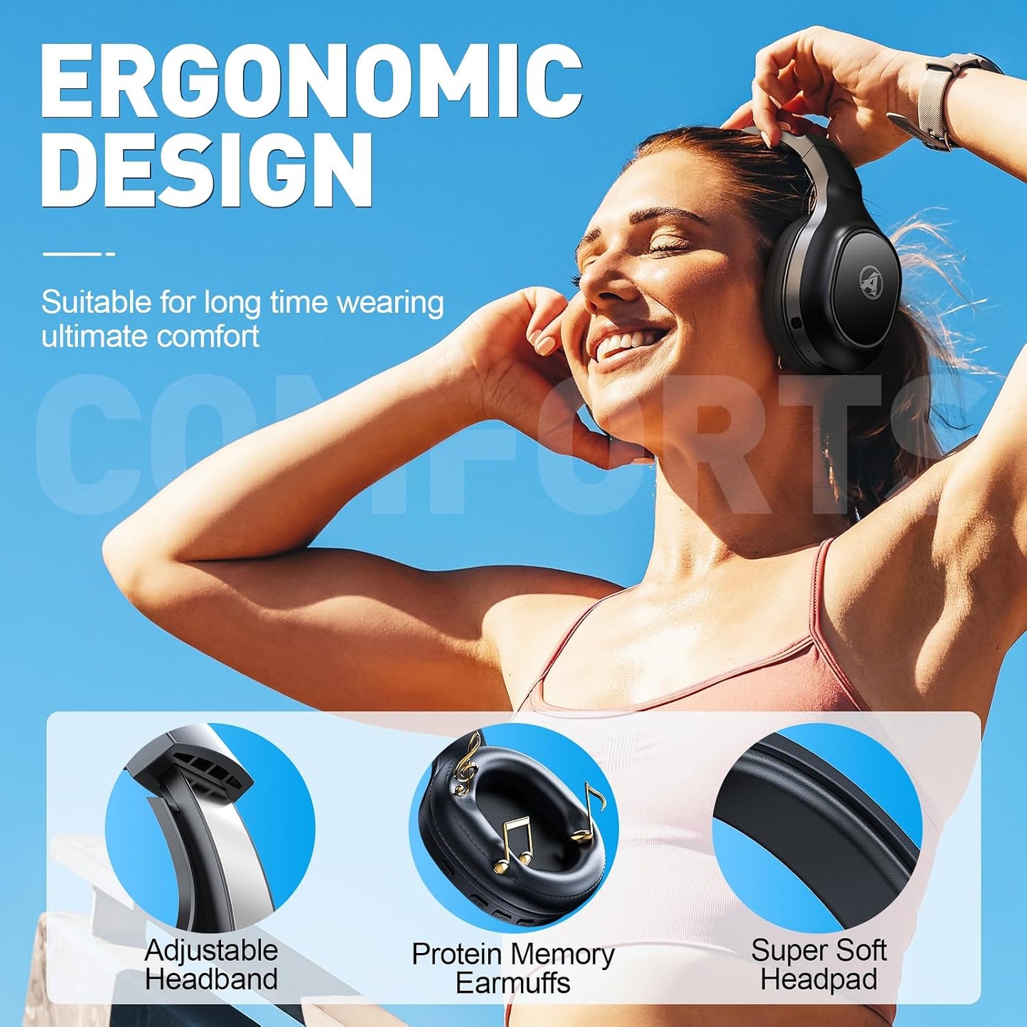 Awinnasey PH1 Wireless Gaming Headset 2.4GHz Bluetooth 7.1 Surround Sound Over-Ear with Mic for PS5 PS4 PC Switch