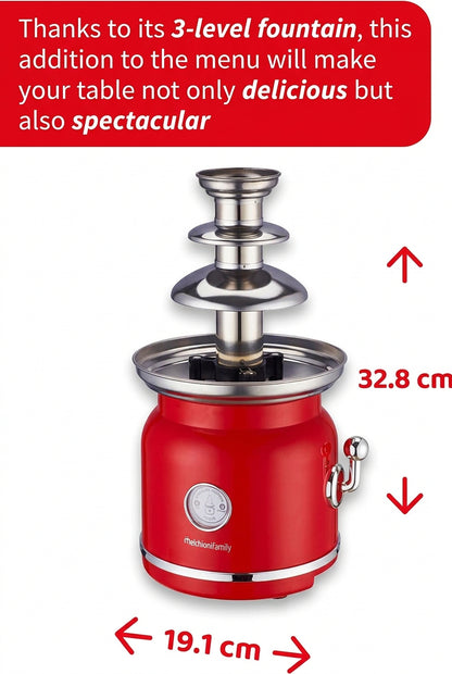 Melchioni Family CHOCO Chocolate Fountain 90 W Red
