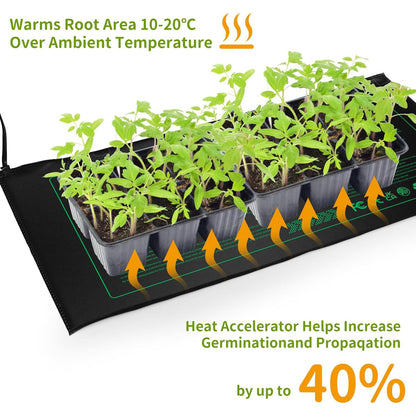 NAMOTEK 2-Pack Waterproof Seedling Heat Mat 10x20 Hydroponic