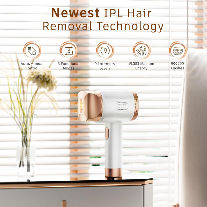 Hair Care Bundle: Philips Ionic Air Styler 800W + AMINZER 3-in-1 IPL Laser Hair Removal Device