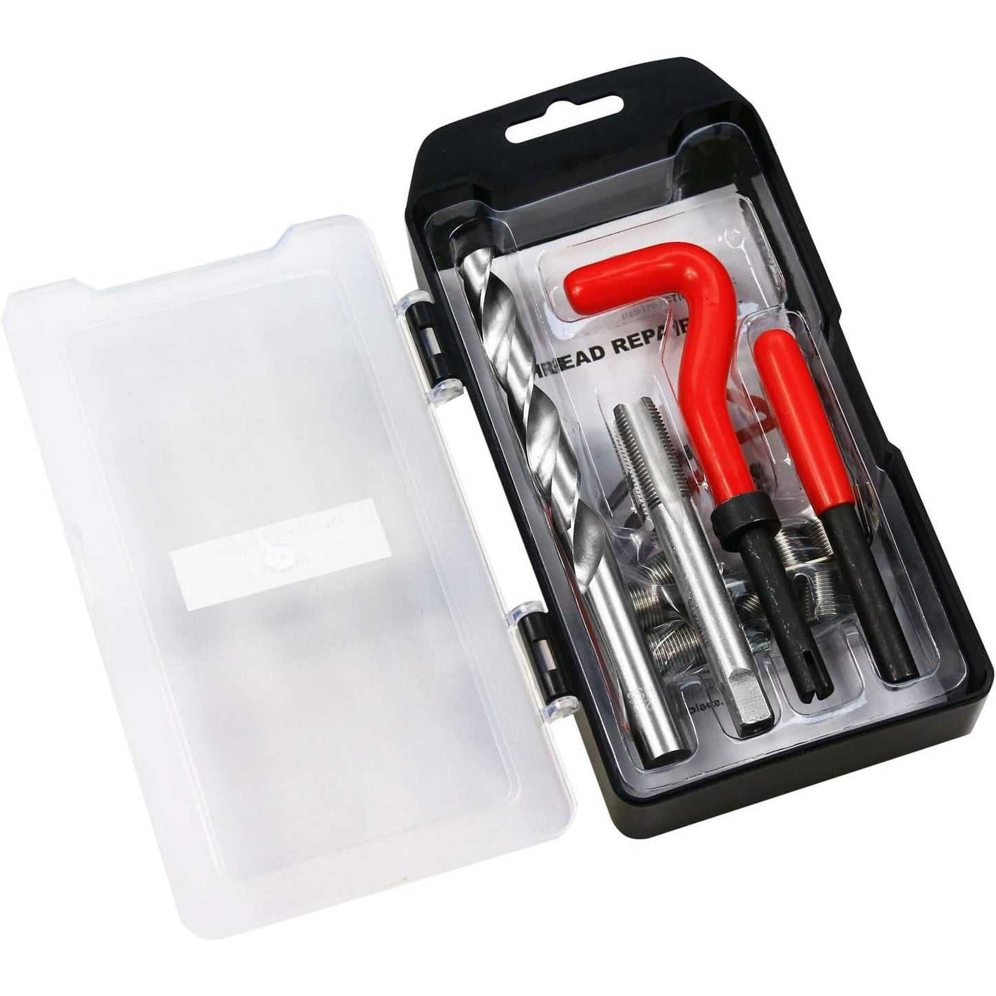 15-Piece M12x1.5 Helicoil Thread Repair Kit with Drill Set