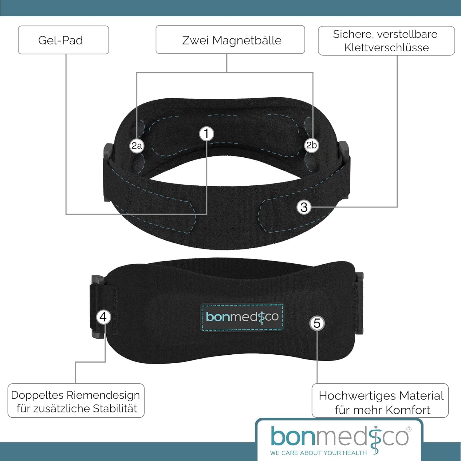 Bonmedico Subteno Adjustable Patella Support Knee Brace for Pain Relief