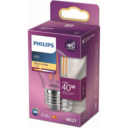 Philips Premium Classic Lustre LED Bulb 4.3W Warm White - Gomix Brands Outlet