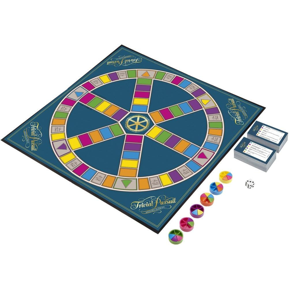 Hasbro Trivial Classic Portuguese Edition – 2400 Question Trivia Board Game