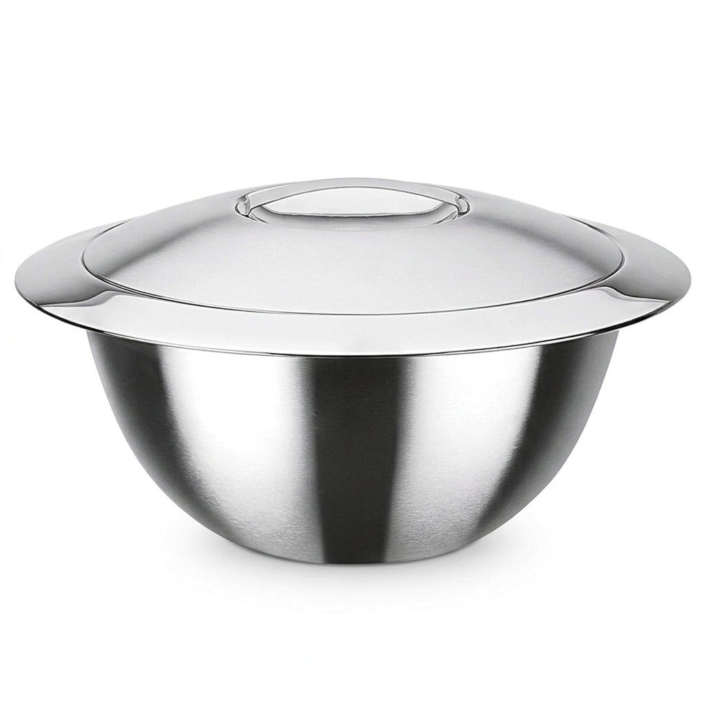 GSW 552394 Thermo Mixing Bowl with Lid 22cm 3.2L Silver