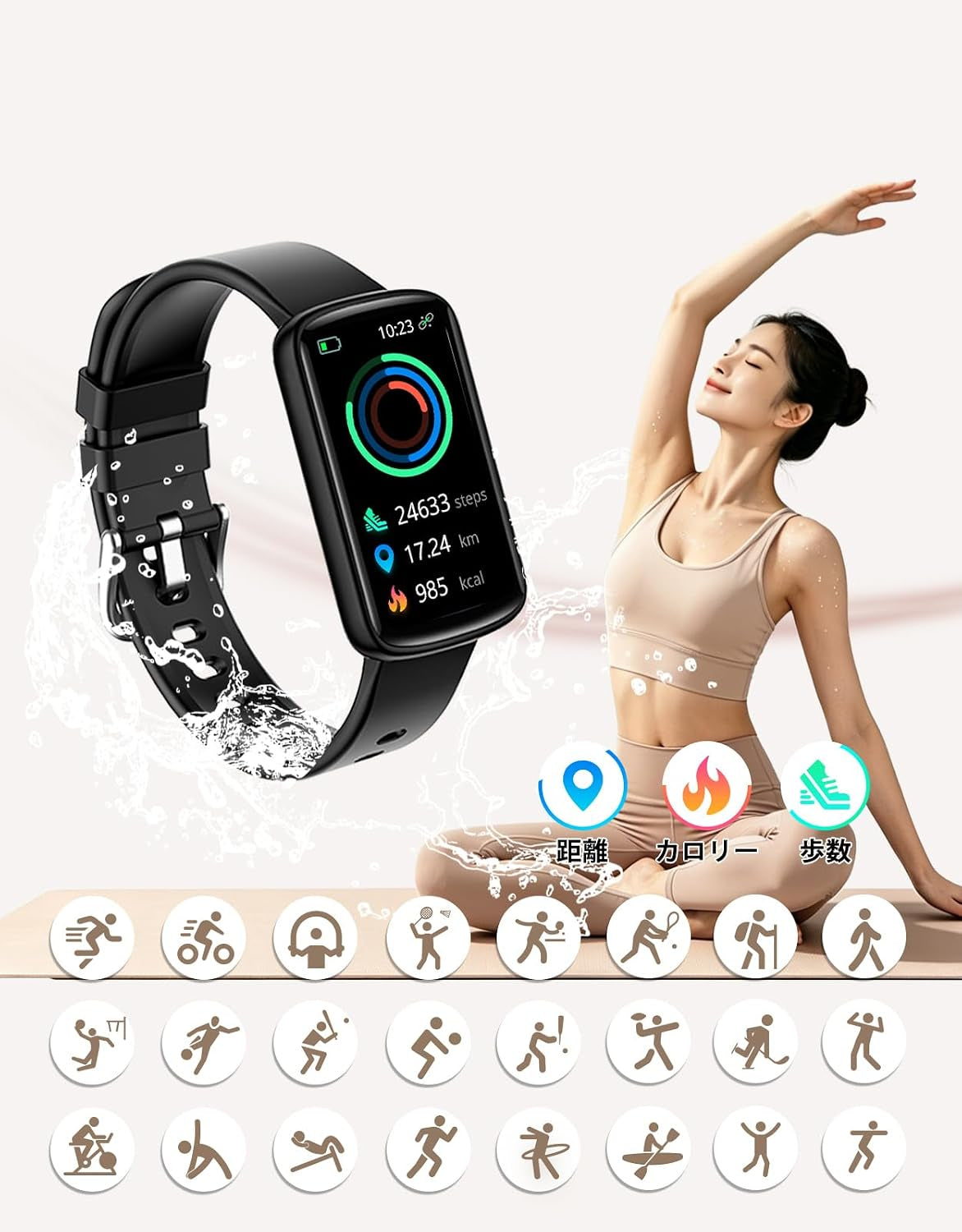 SHANG WING L2 Smartwatch for Women 1.47-Inch Touch Screen IP68 Waterproof