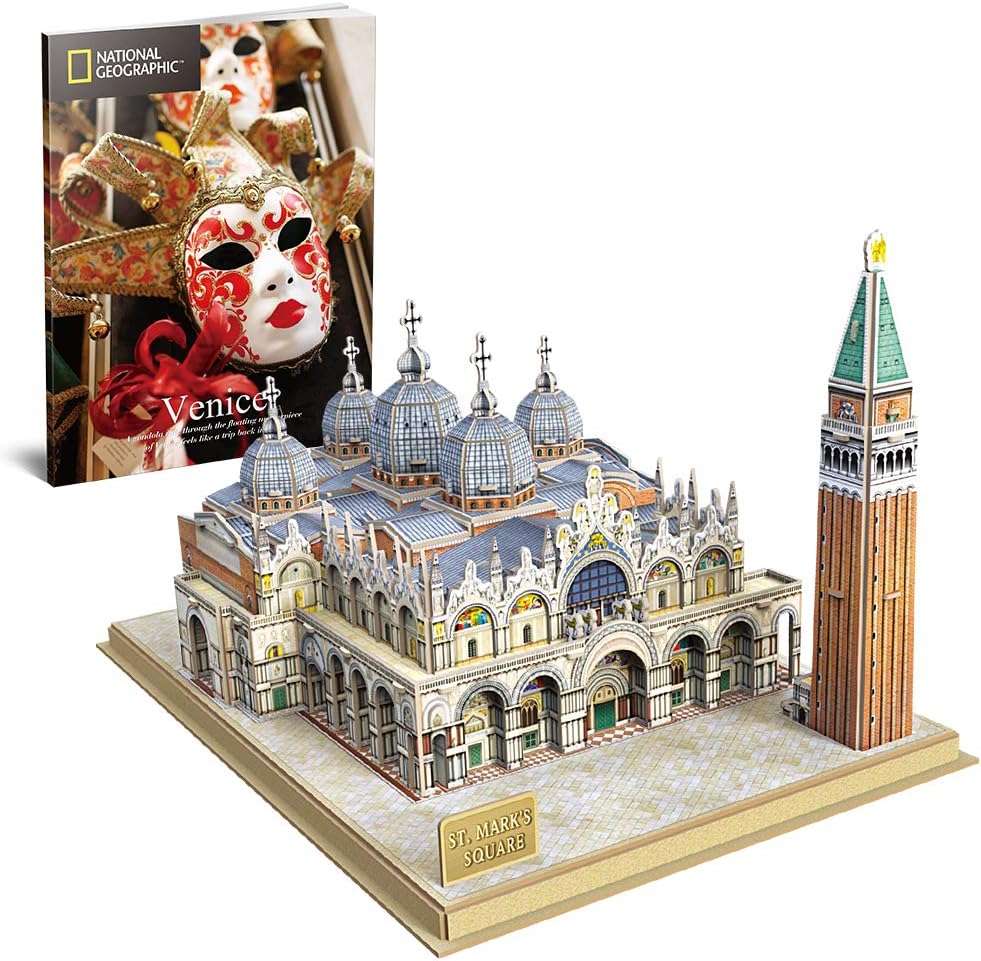 CubicFun National Geographic 3D San Marco Puzzle, 107 Piece Model