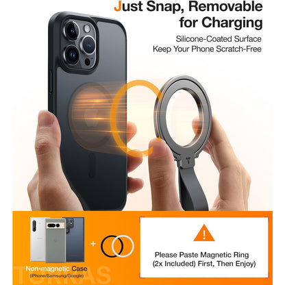 TORRAS 2025 Upgrade Magnetic Phone Grip Kickstand with Braided Strap