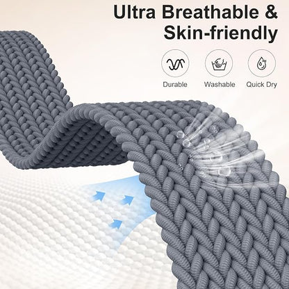 Maledan Braided Stretchy Band for Fitbit Versa 3