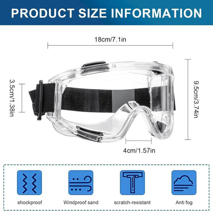 Anti-Fog Safety Glasses with Adjustable Headband - Gomix Brands Outlet