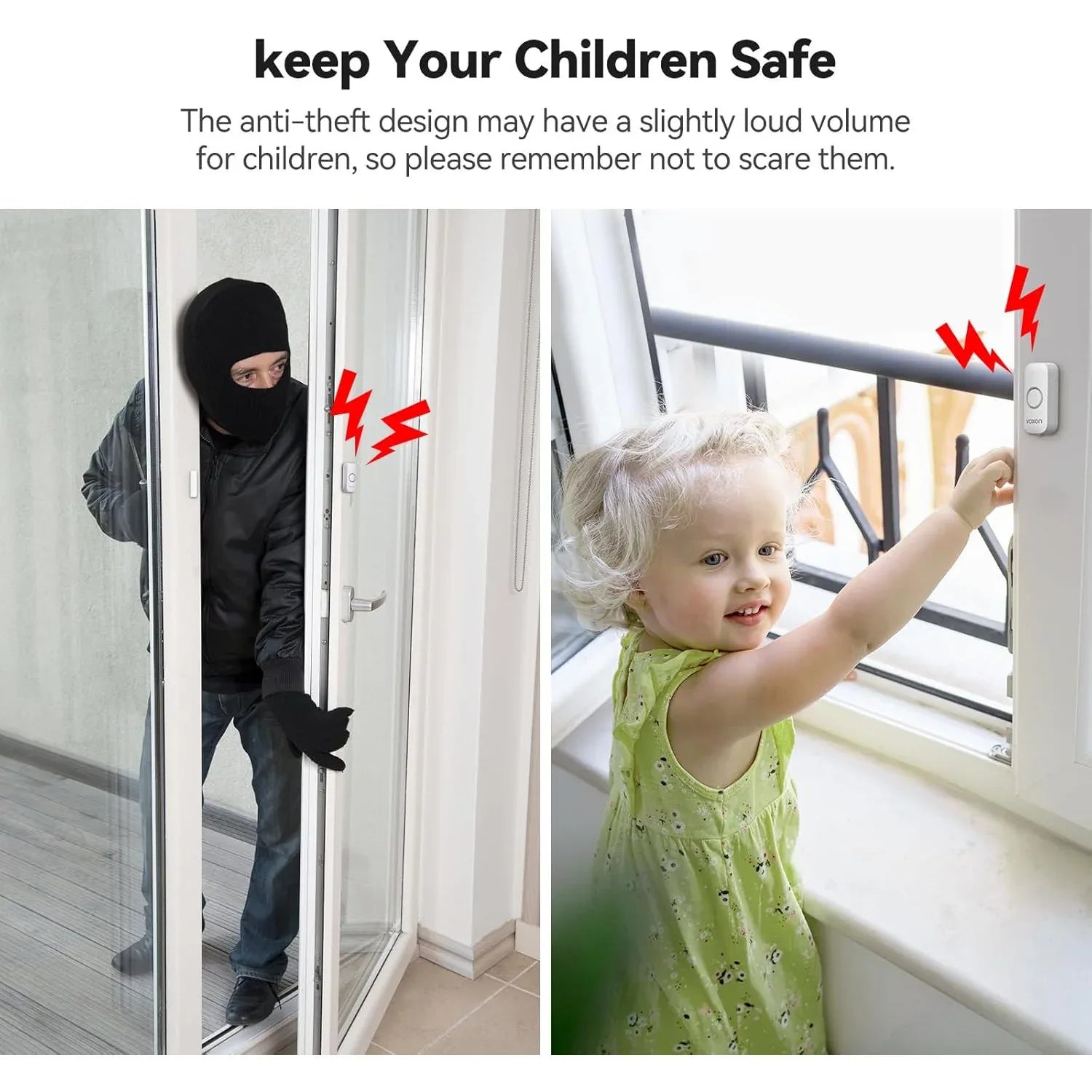 VOXON Alarm Sensor – Loud 100dB Home Security - Gomix Brands Outlet