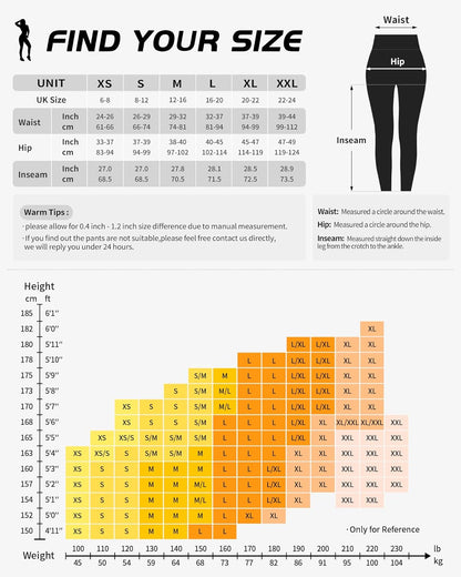 CAMBIVO Women's High-Waisted Stretch Leggings with Pockets for Yoga