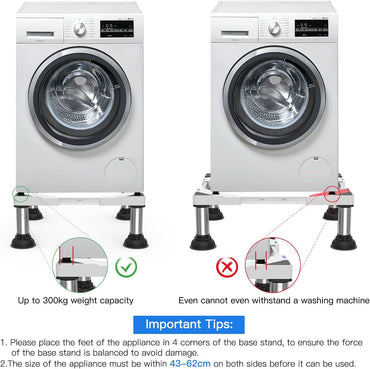 DEWEL J007-WH-JS-DJ Washing Machine Base 43-62cm