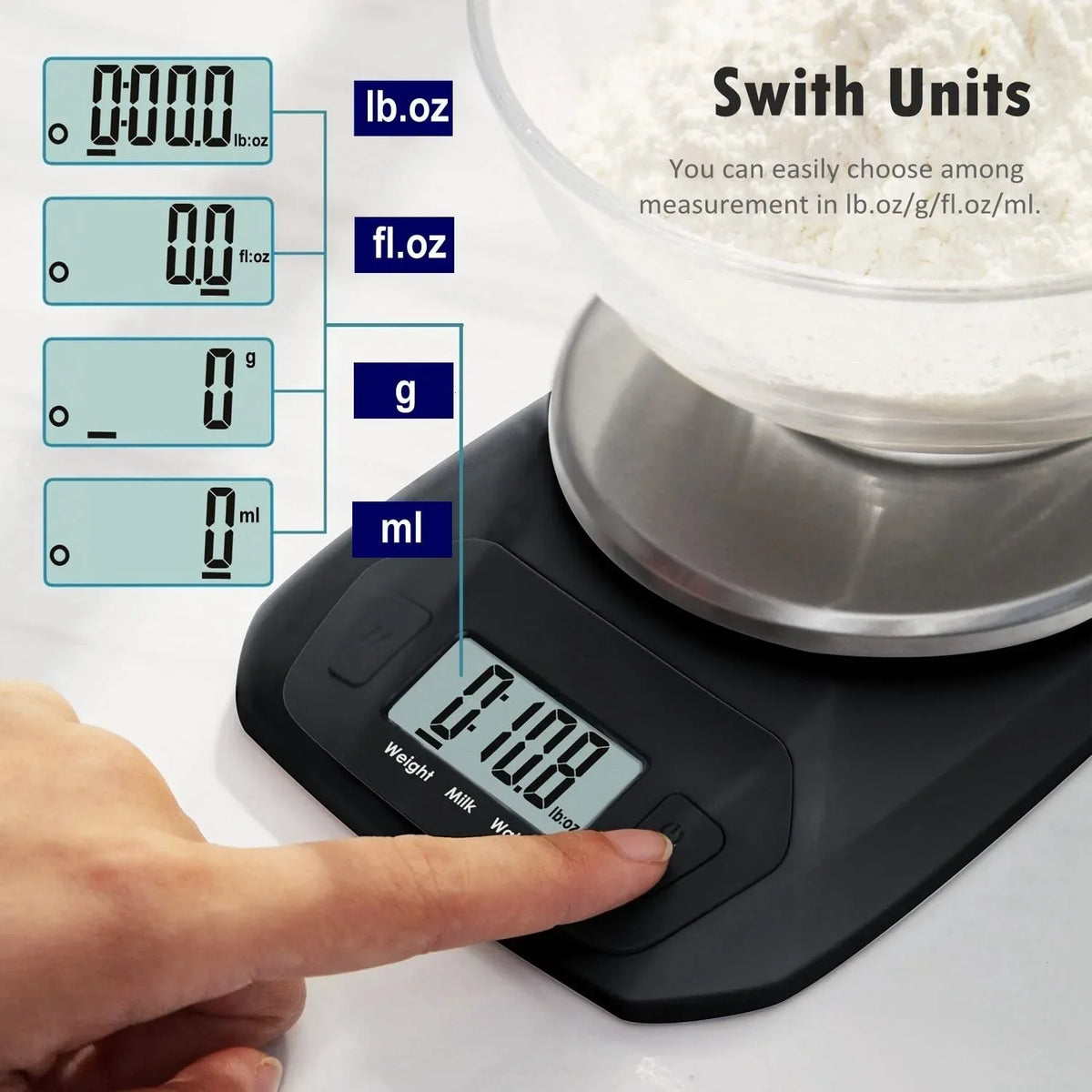 CAMRY Mini Portable Digital Kitchen Scale 5kg Stainless Steel - Gomix Brands Outlet