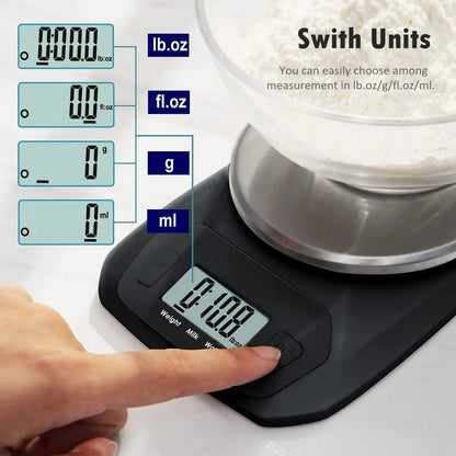 CAMRY Mini Portable Digital Kitchen Scale 5kg Stainless Steel - Gomix Brands Outlet
