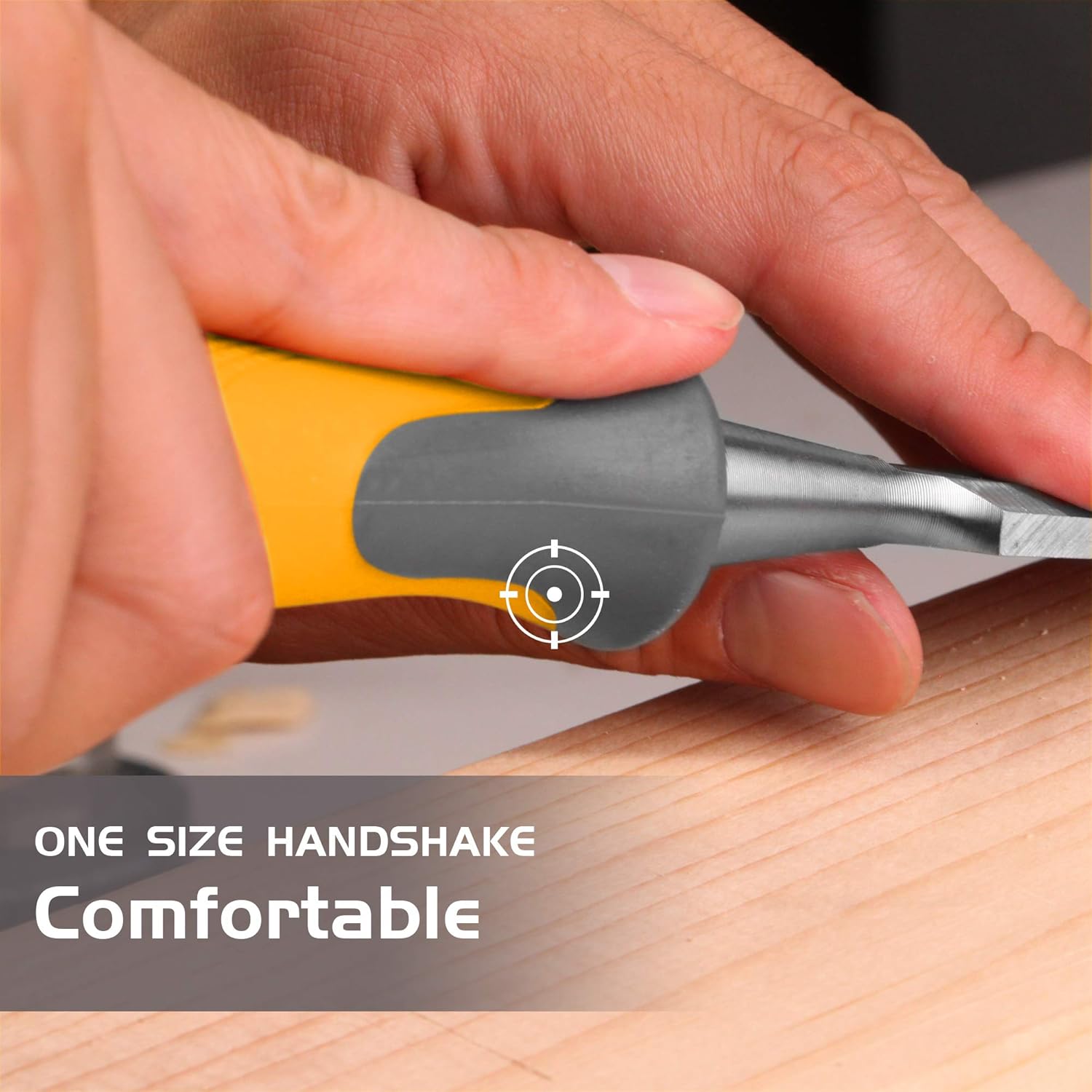 TOLESA 5-Piece Wood Chisel Set Cr-V Steel Soft Grip