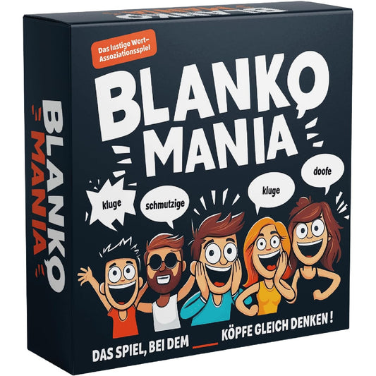 Blankomania Creative Word Party Game for Adults – Dark Blue