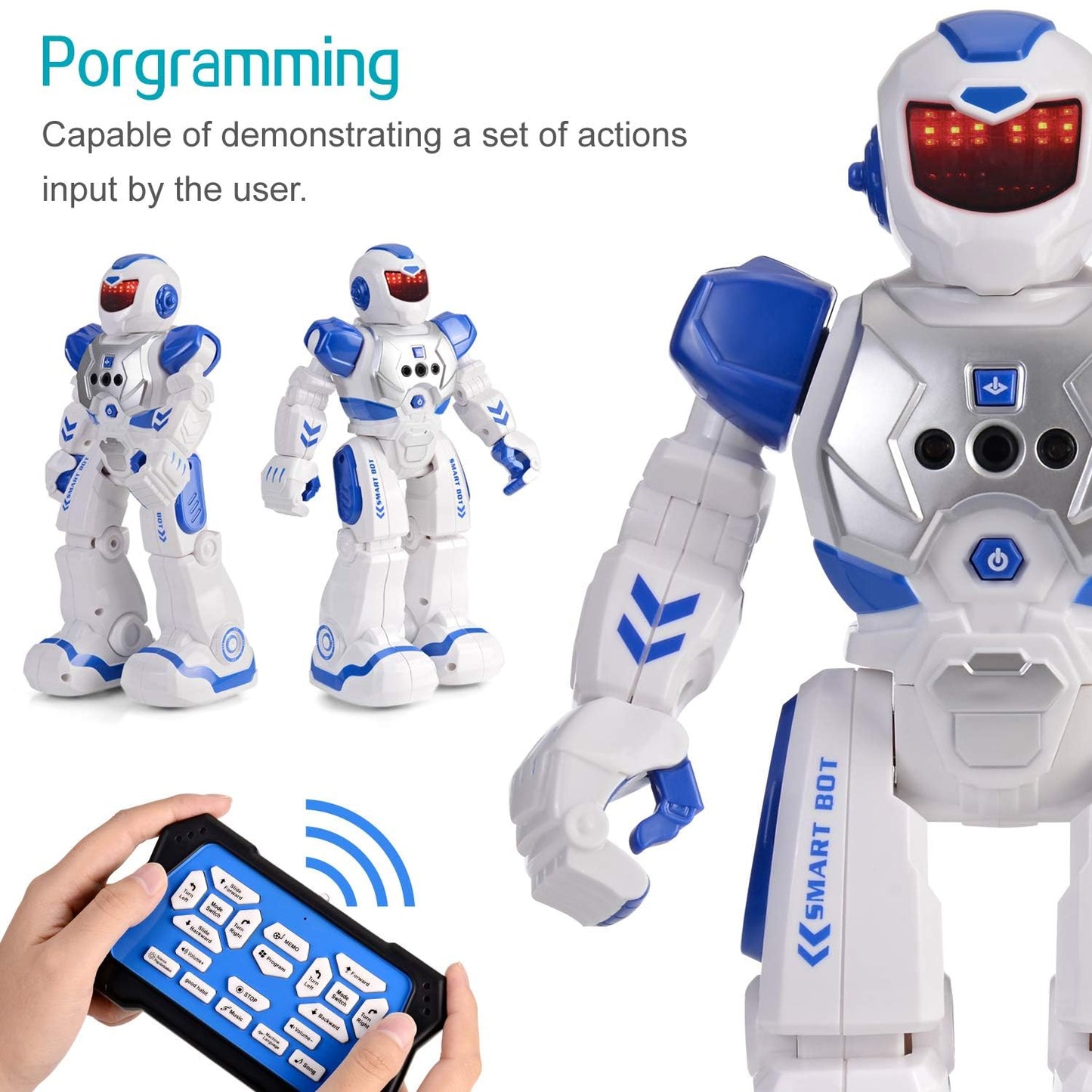 Jack Royal Crazon Programmable Robot with Gesture Control Walking Singing