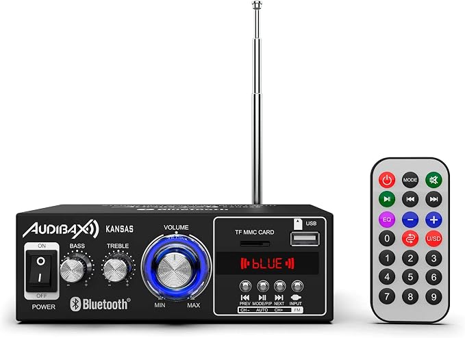 Audibax Kansas 10107898 40W+40W Bluetooth HiFi Stereo Amplifier